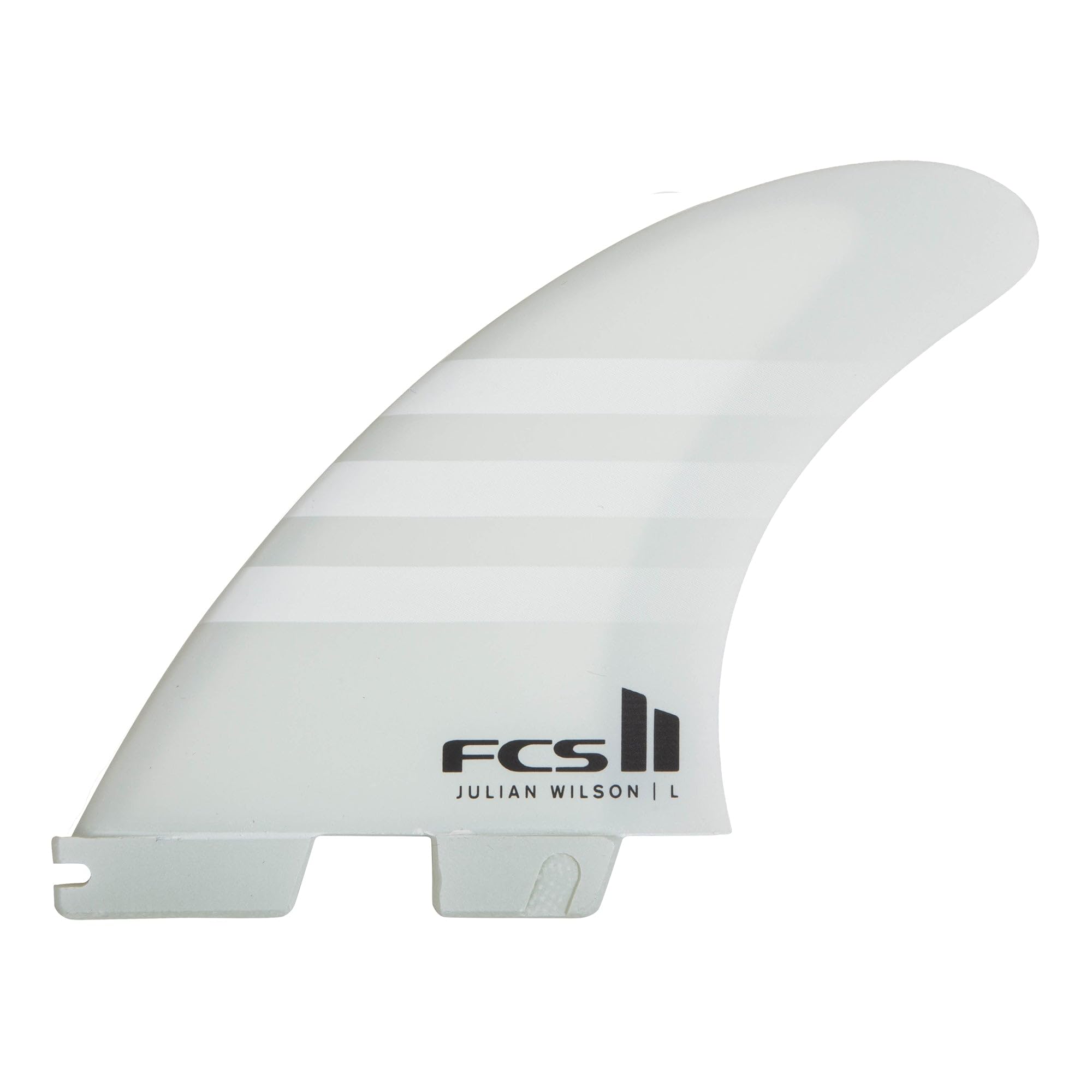 FCS 2 JW PC Tri-Fin Set White-White M