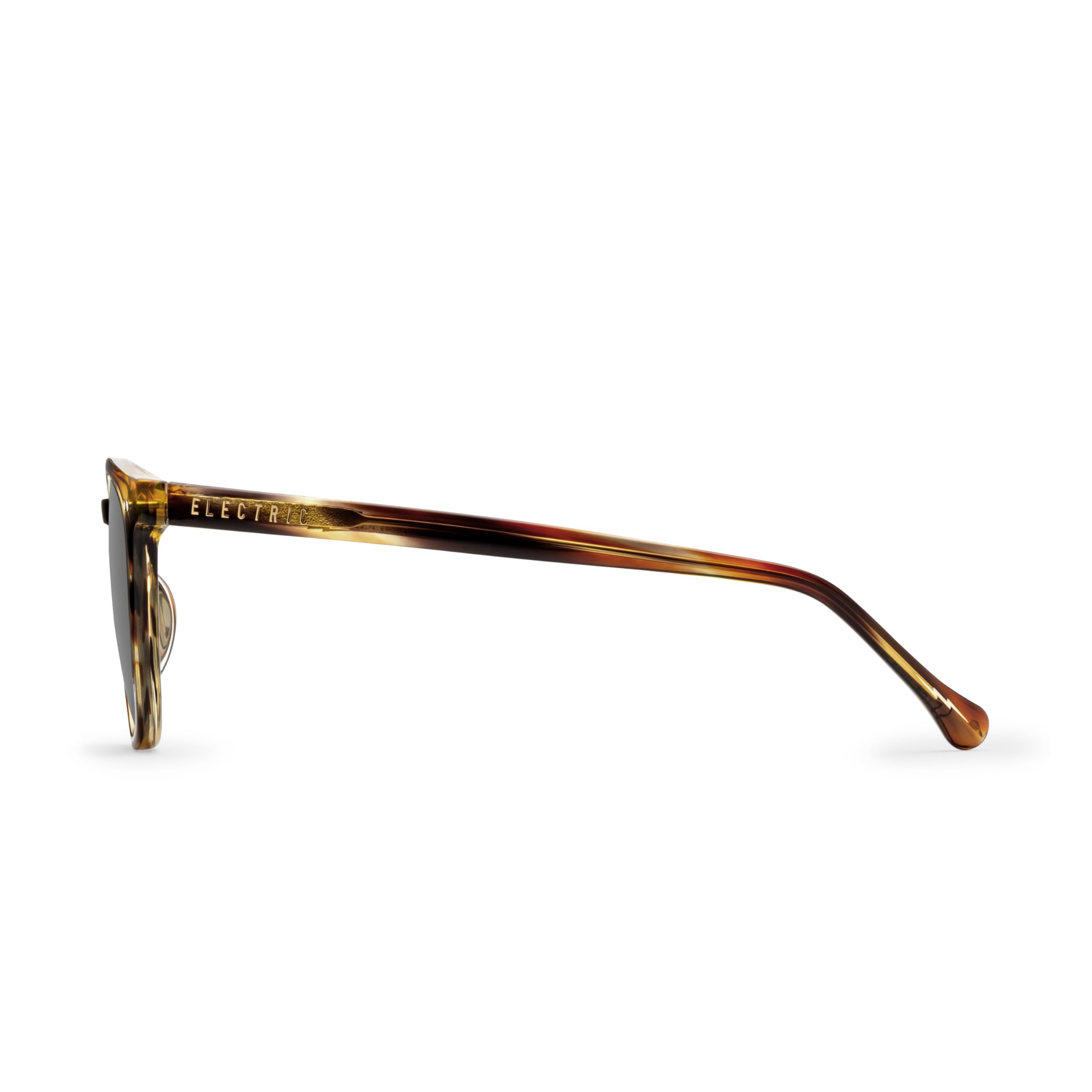 Electric Oak Polarized Sunglasses Tobacco Grey Round