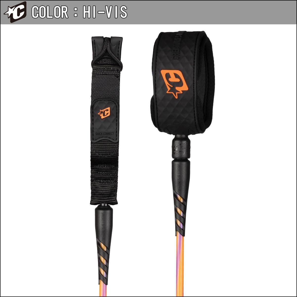 Creatures of Leisure Reliance 2.0 Lite Duty Leash Hi-Vis Purple Twist Black 5ft0in