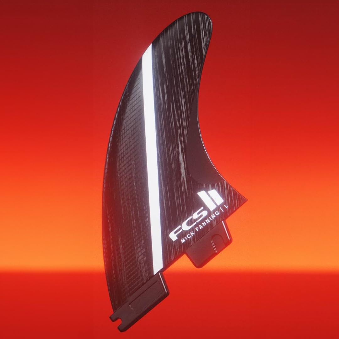 FCS 2 MF Glass Fibre Fusion Tri-Fin Set Smoke-White L