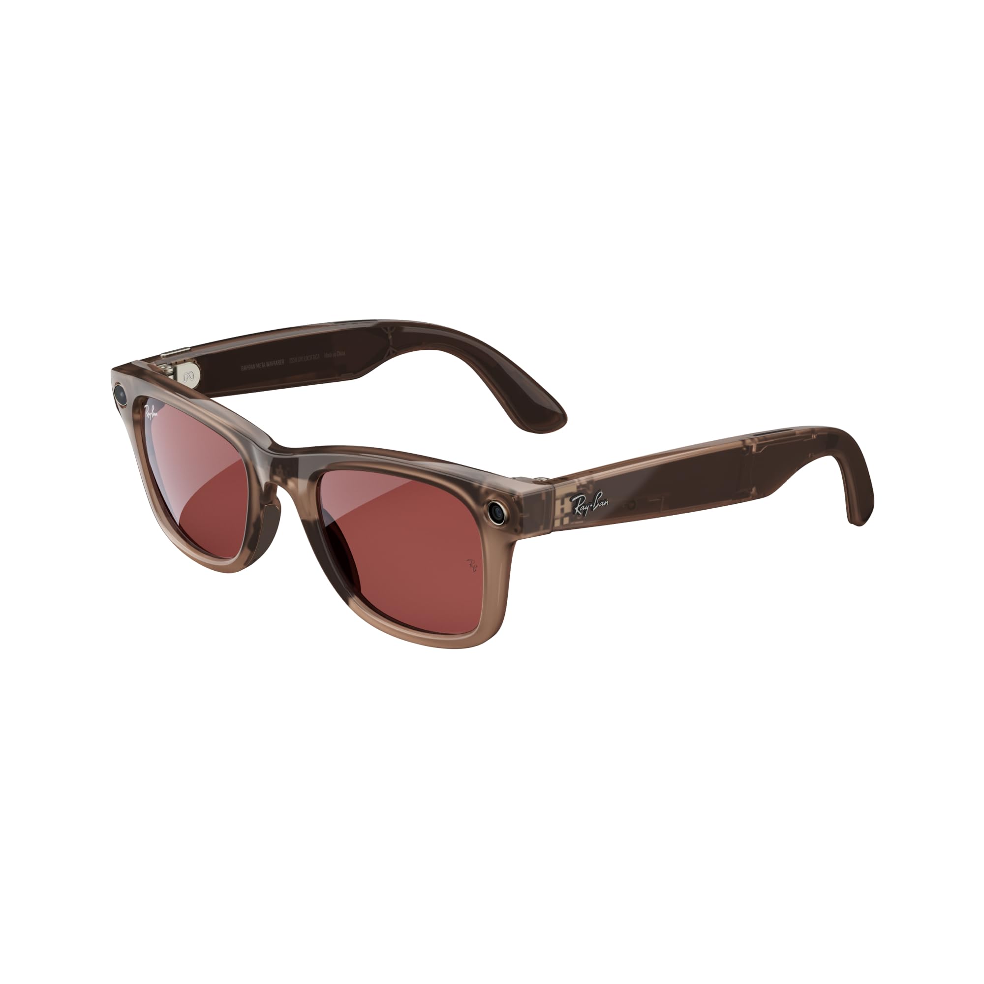Ray-Ban Wayfarer Meta Smart Sunglasses ShinyWarmStone TransWatermelon