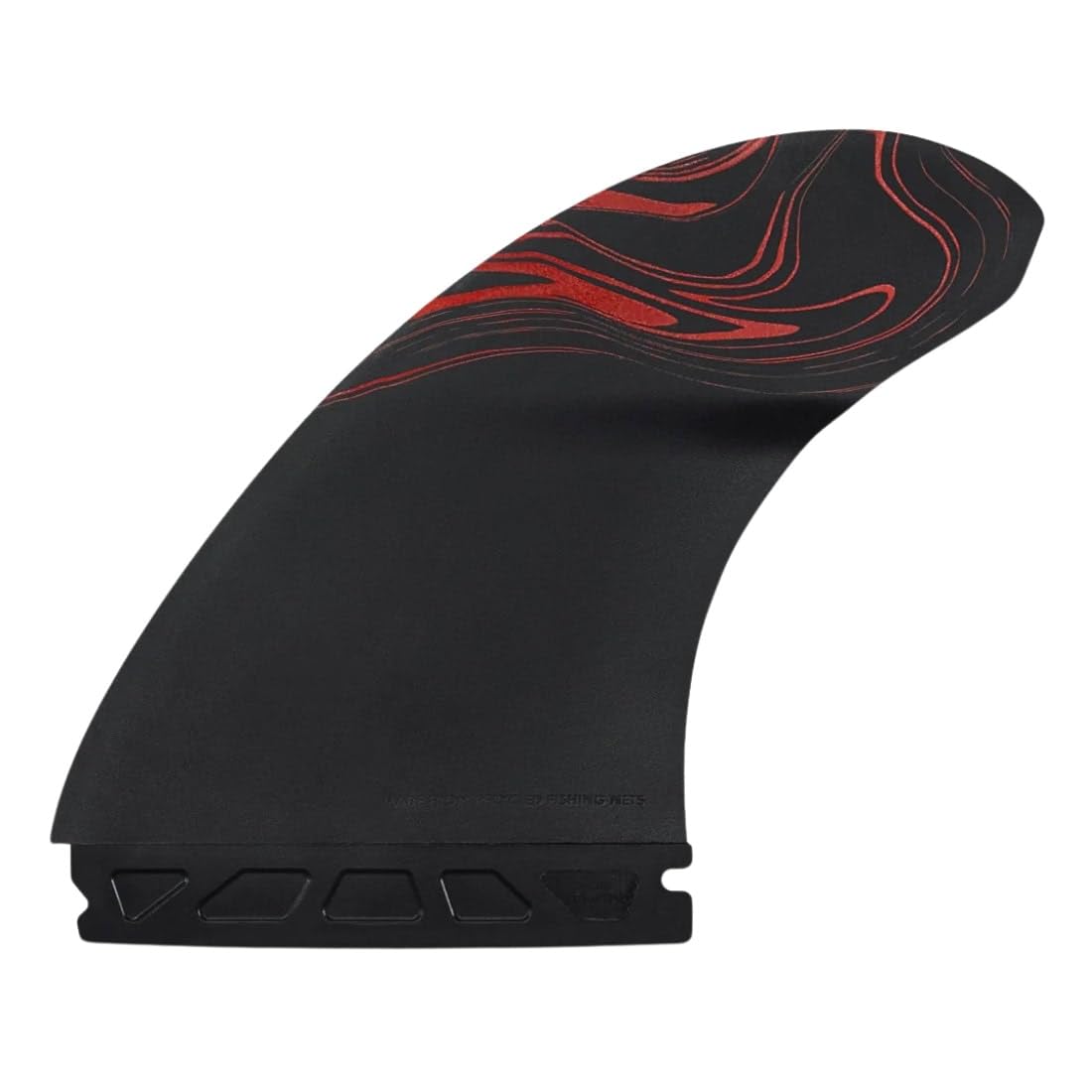 Futures Fins Reverse 3/2 Alpha Twin+1 Twin Fin Set Carbon-Red
