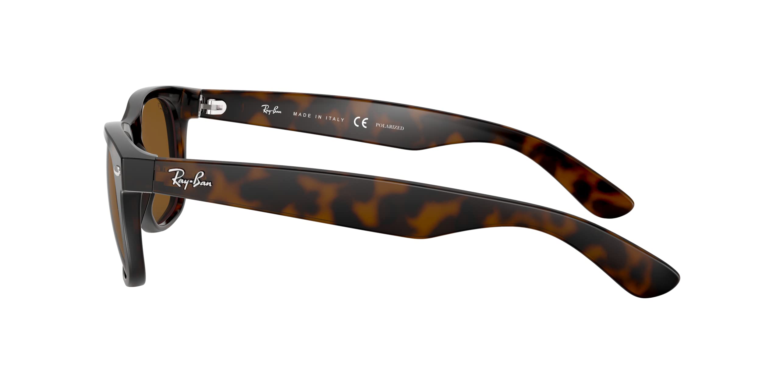 Ray Ban New Wayfarer Polarized Sunglasses Tortise B-15Brown Wayfarer