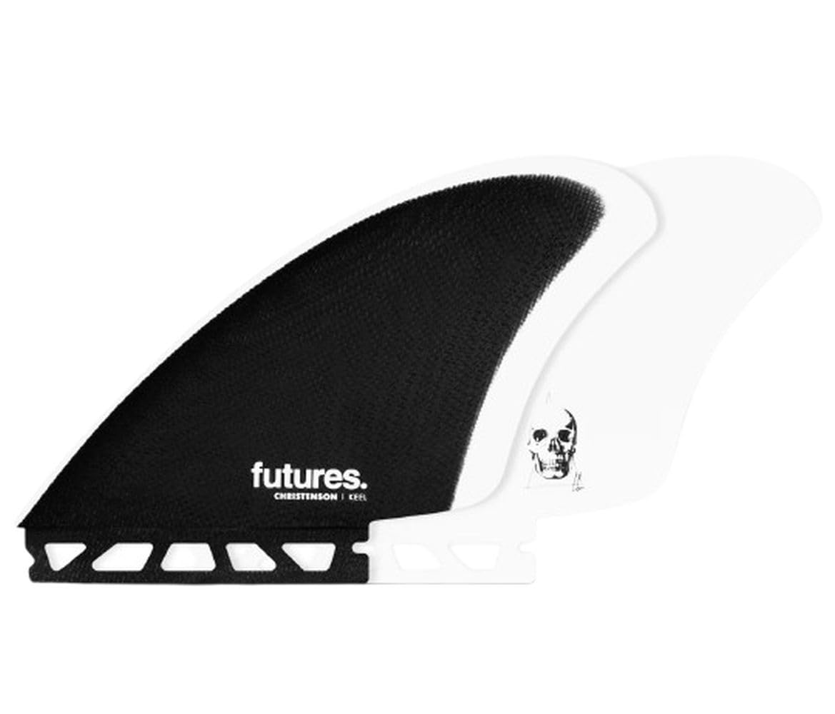 Futures Fins Christenson Fiberglass Keel Fin Set Black-White