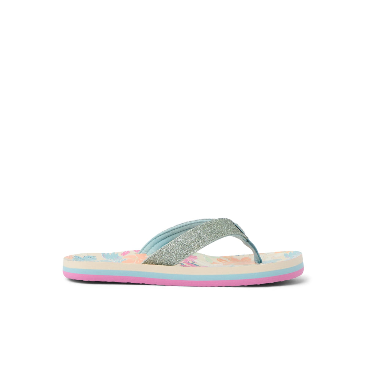 Reef Ahi Girls Sandal Tropical Floral 4 Y