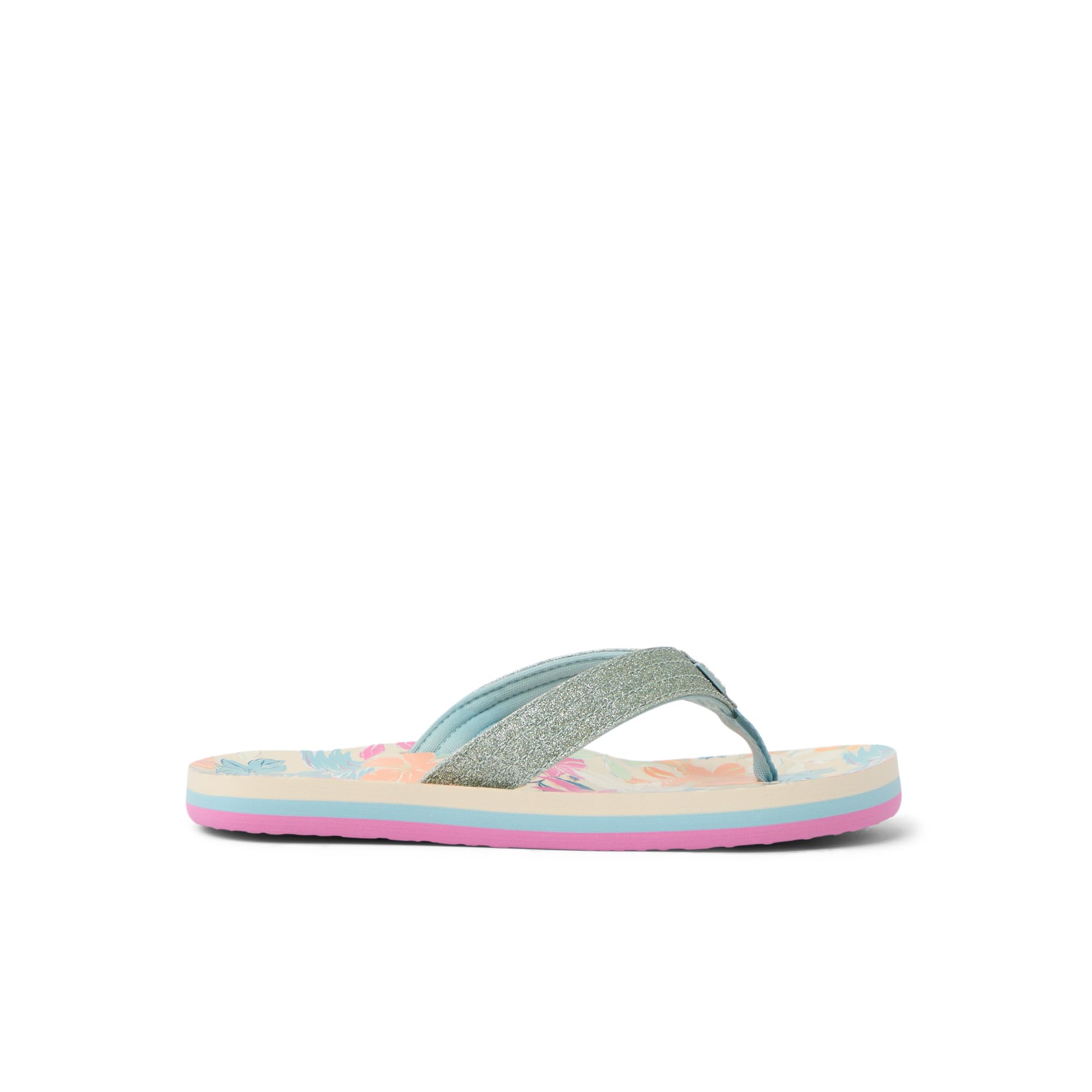 Reef Ahi Girls Sandal Tropical Floral 1 Y