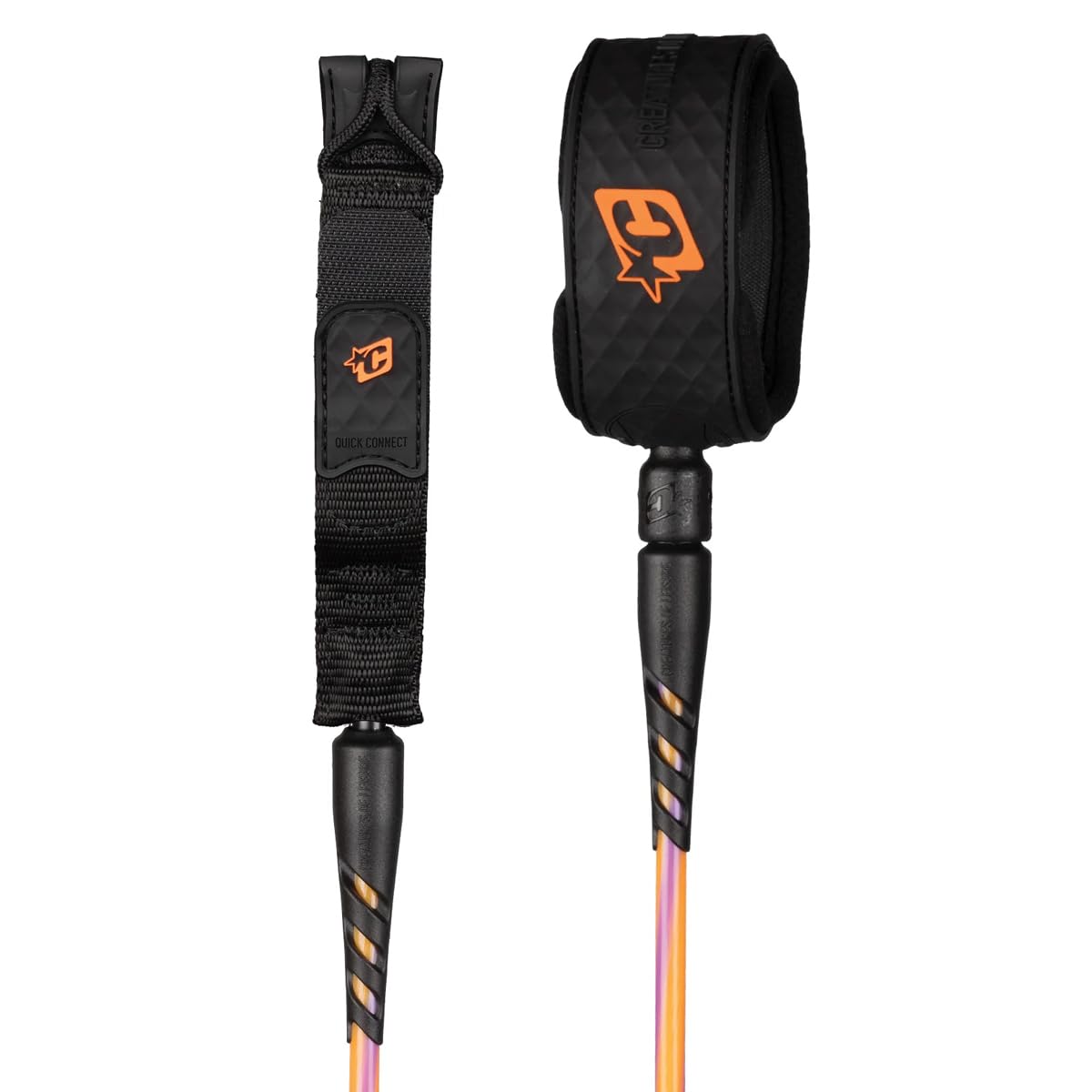 Creatures of Leisure Reliance 2.0 Lite Duty Leash Hi-Vis Purple Twist Black 5ft0in