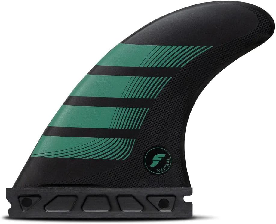 Future Fins F6 Alpha Thruster Fin Set Carbon-Teal M-NEW