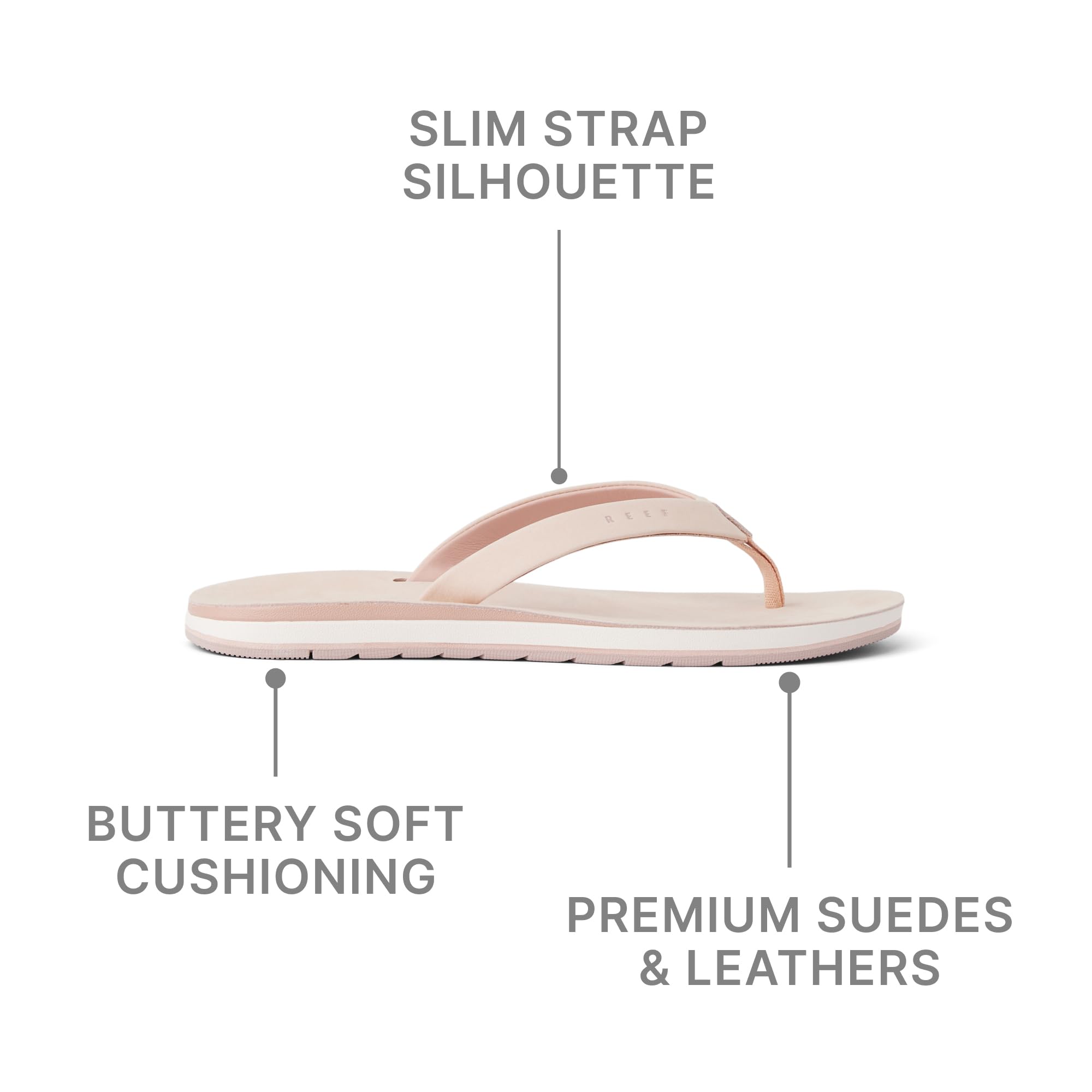 Reef Ojai Classic Slim Womens Sandal Cameo Rose 8