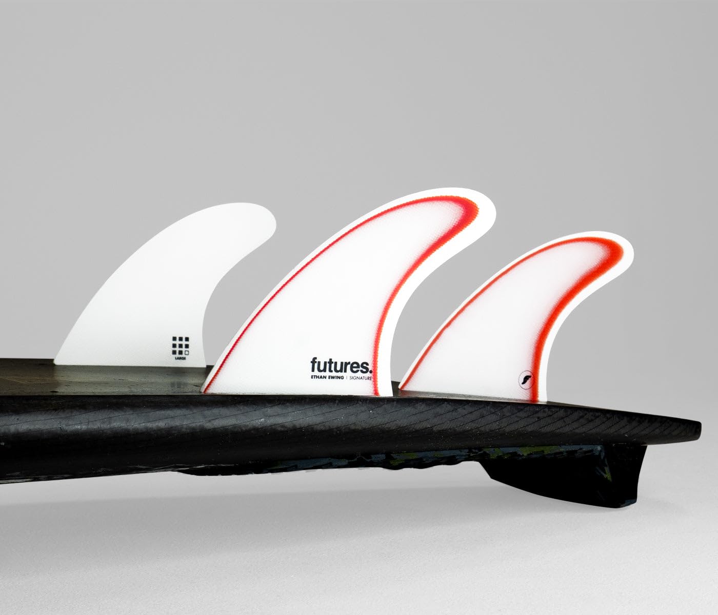Futures Fins Ethan Ewing Control Series Thruster Fin Set White-Red L