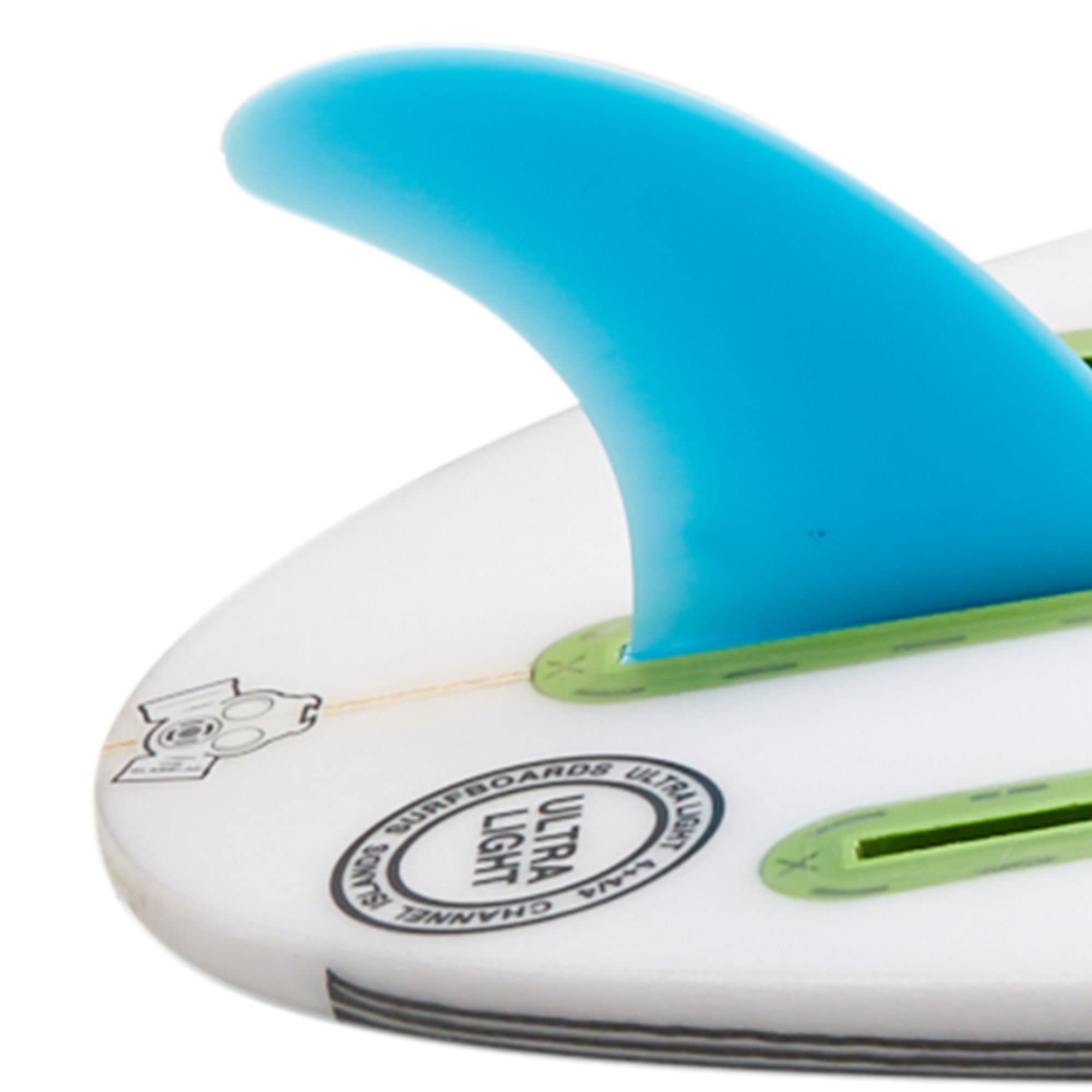 Futures Fins F8 Soft Thruster Fin Set Cyan L