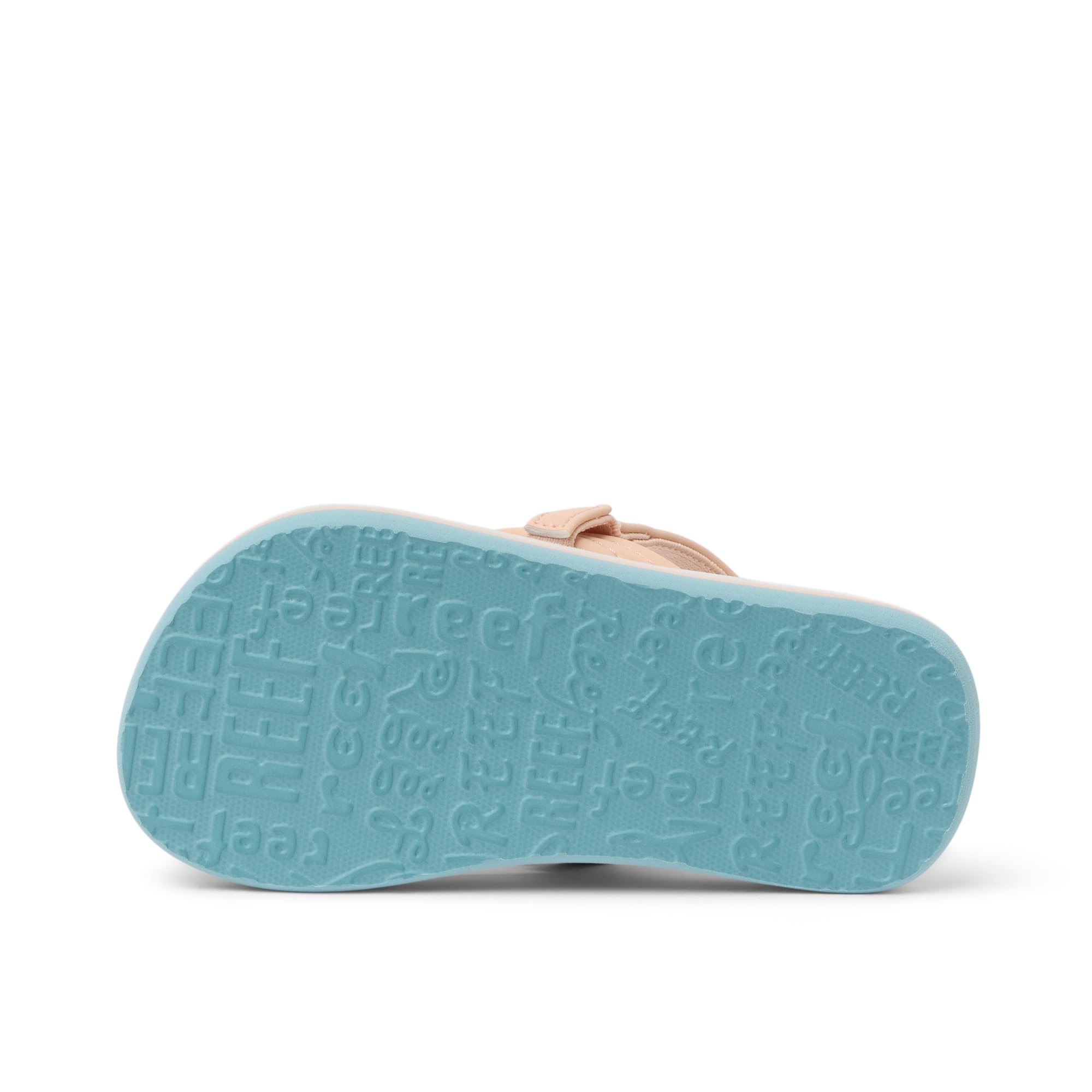 Reef Little Ahi Girls Sandal Peach-Blue Animal 9 C