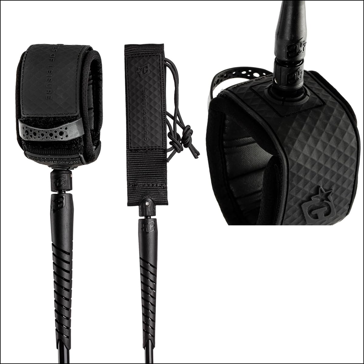 Creatures of Leisure Reliance Leash Outer Reef Black-Black 8ft