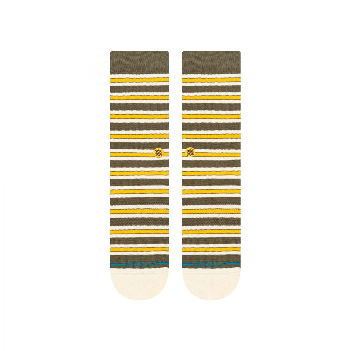 Stance Cotton Crew Medium Cushion Socks OLV-OLLIE CREW - OLIVE M