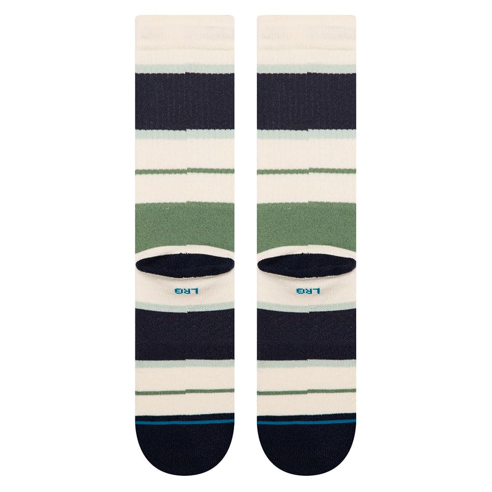 STANCE STRIPED DELIGHT CREW CVS-CANVAS L
