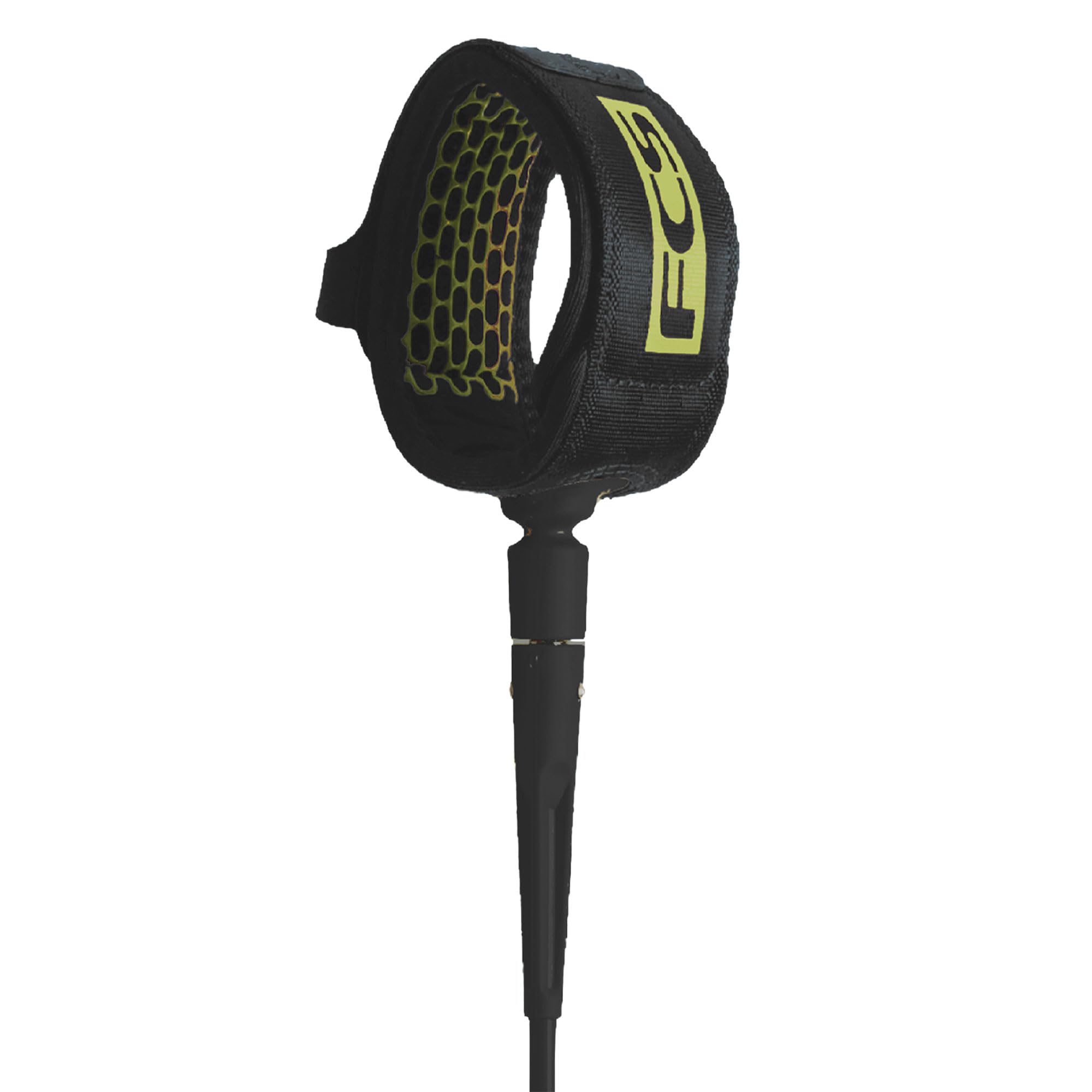 FCS Essential All Round Longboard Leash Coal-Lime 9ft0in Ankle