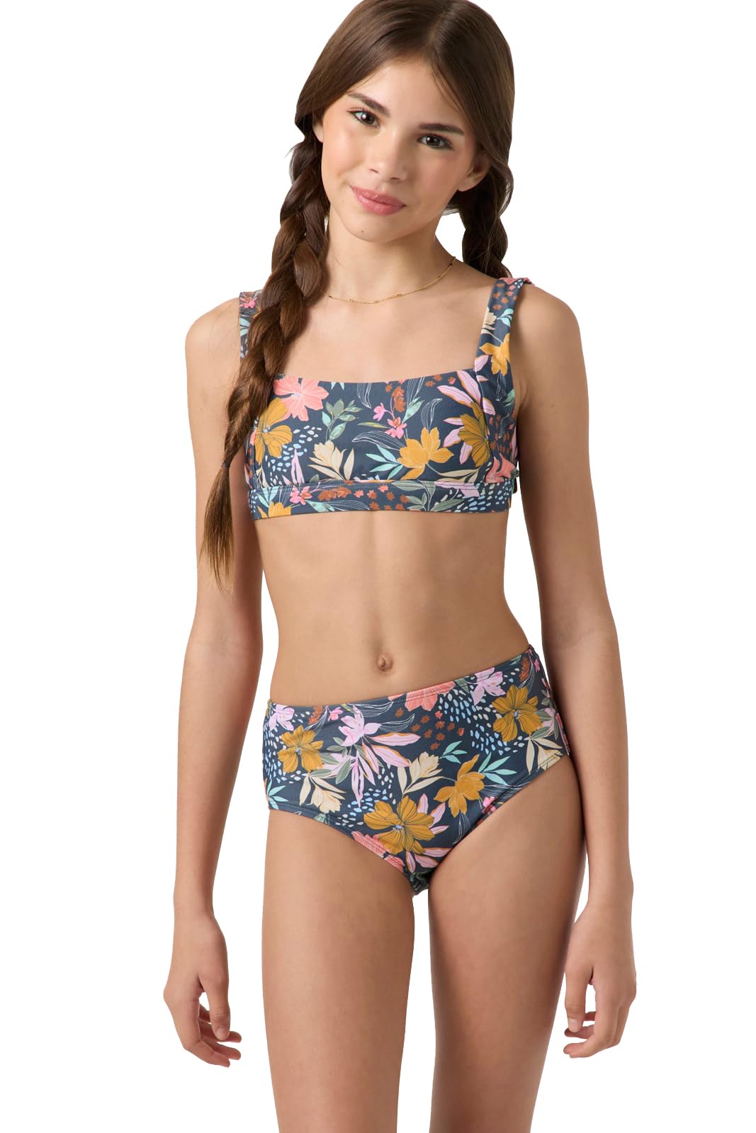 O'NEILL MILA FLORAL SQUARE NECK TANK SET SLT 12