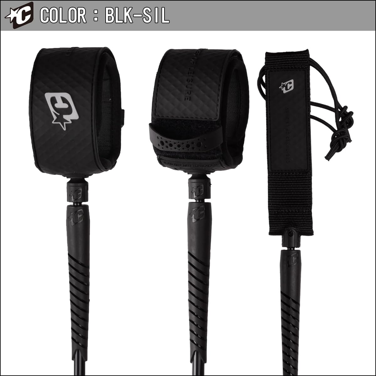 Creatures of Leisure Reliance Leash Outer Reef Black-Black 8ft