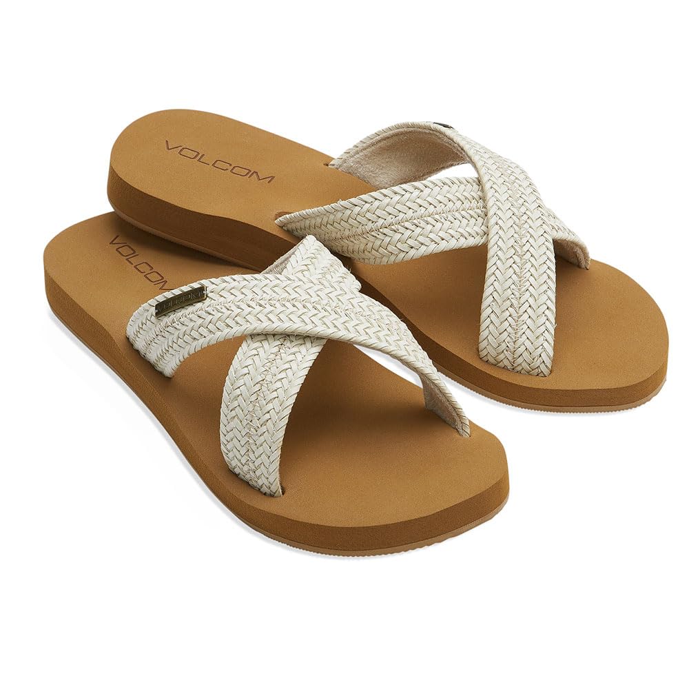 Volcom Double Cross Womens Sandal CRM-Cream 7
