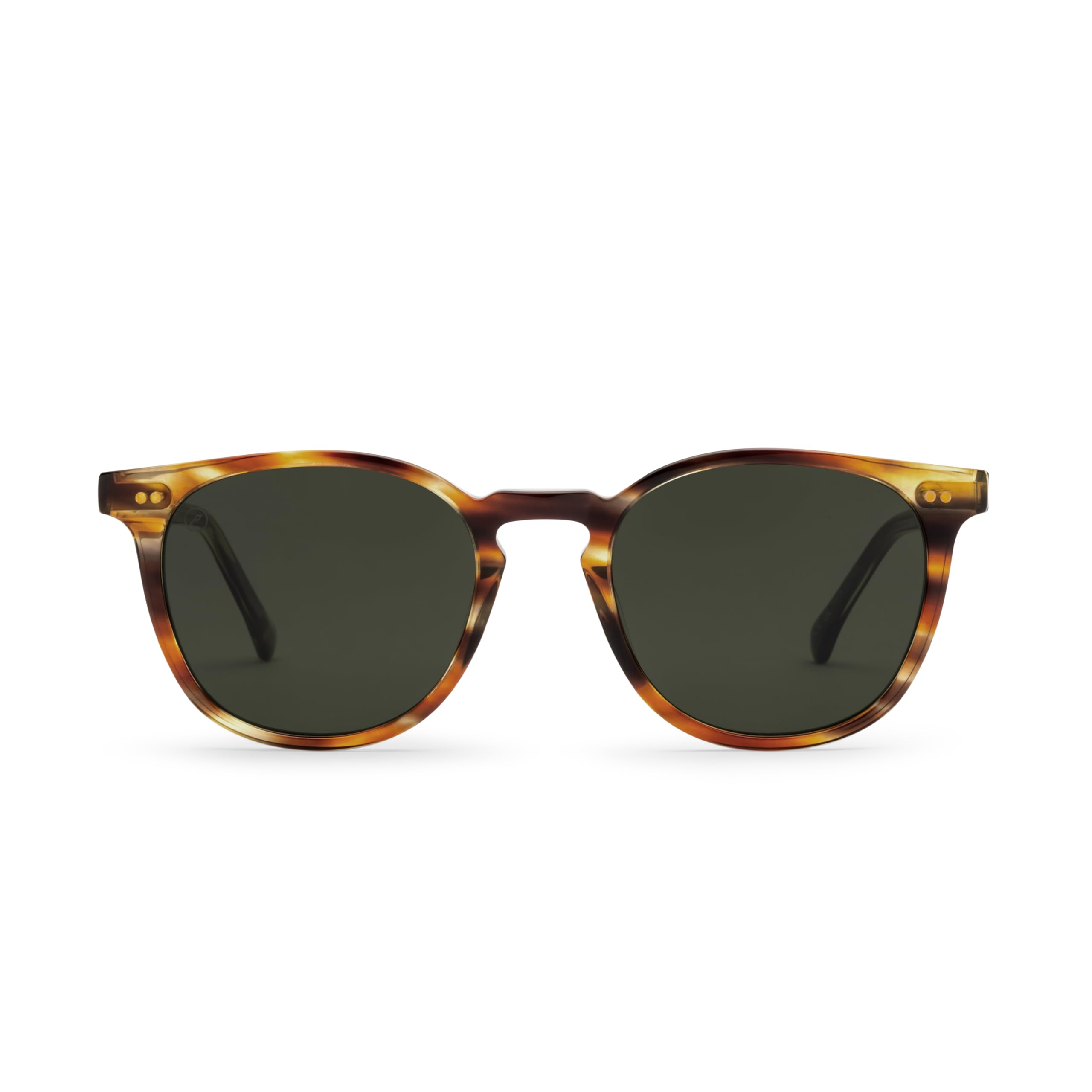 Electric Oak Polarized Sunglasses Tobacco Grey Round