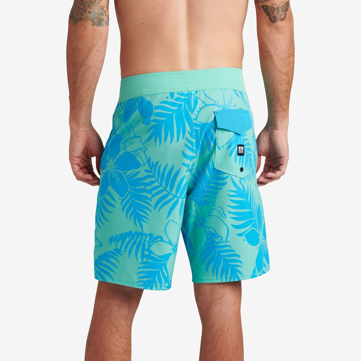 Reef Mens Boardshorts Leon ElectricGreen 38