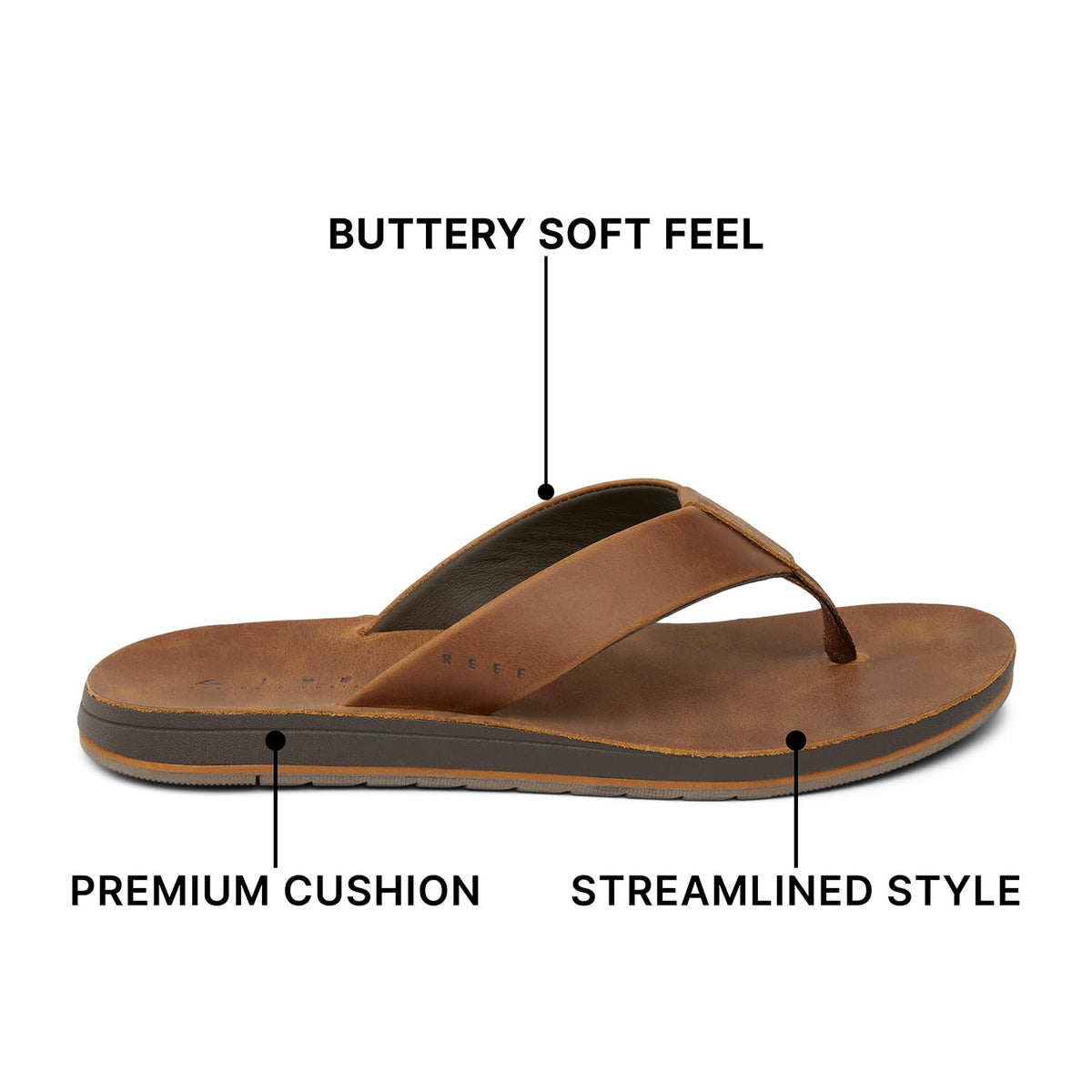 Reef Ojai Classic Mens Sandal Dark Brown 11