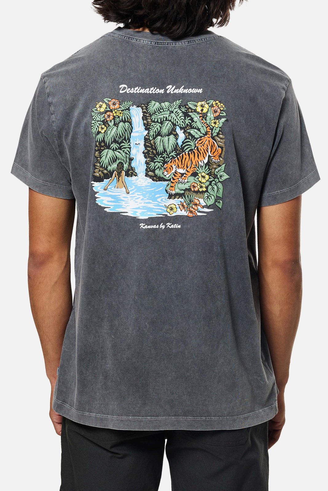KATIN LAGOON TEE BLACK SAND WASH XXL