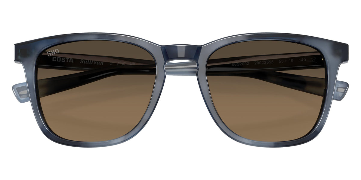 Costa Del Mar Sullivan Polarized Sunglasses Somos BlueTortoisew/Copper 580G