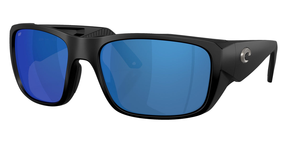 Costa Del Mar Crudo Sunglasses Matte Black BlueMirror 580P