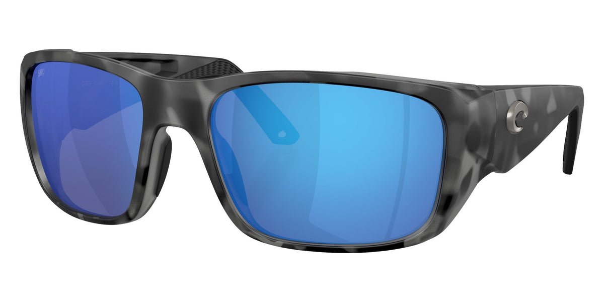 Costa Del Mar Crudo Sunglasses Matte Tiger Shark Blue Mirror 580G