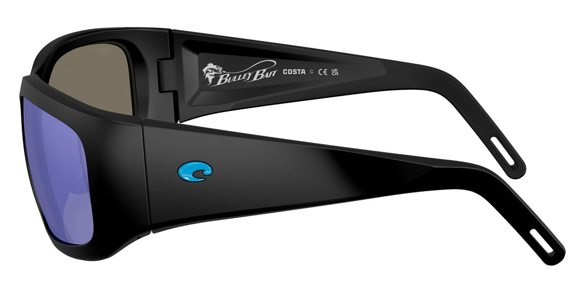 Costa Del Mar Bulley Bait Sunglasses Matte Black Blue Mirror 580G