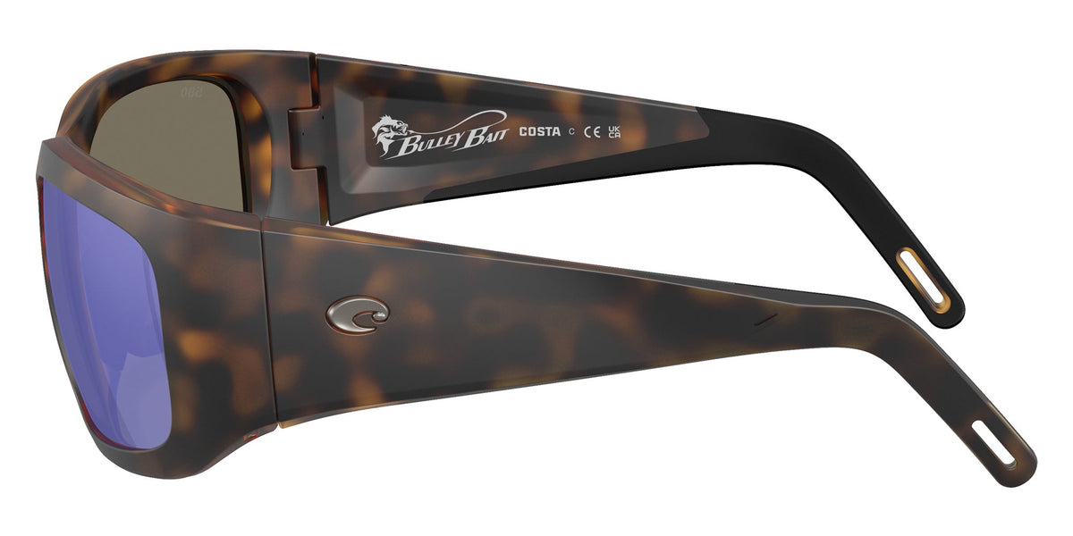 Costa Del Mar Bulley Bait Sunglasses Matte Tortoise Blue Mirror 580G