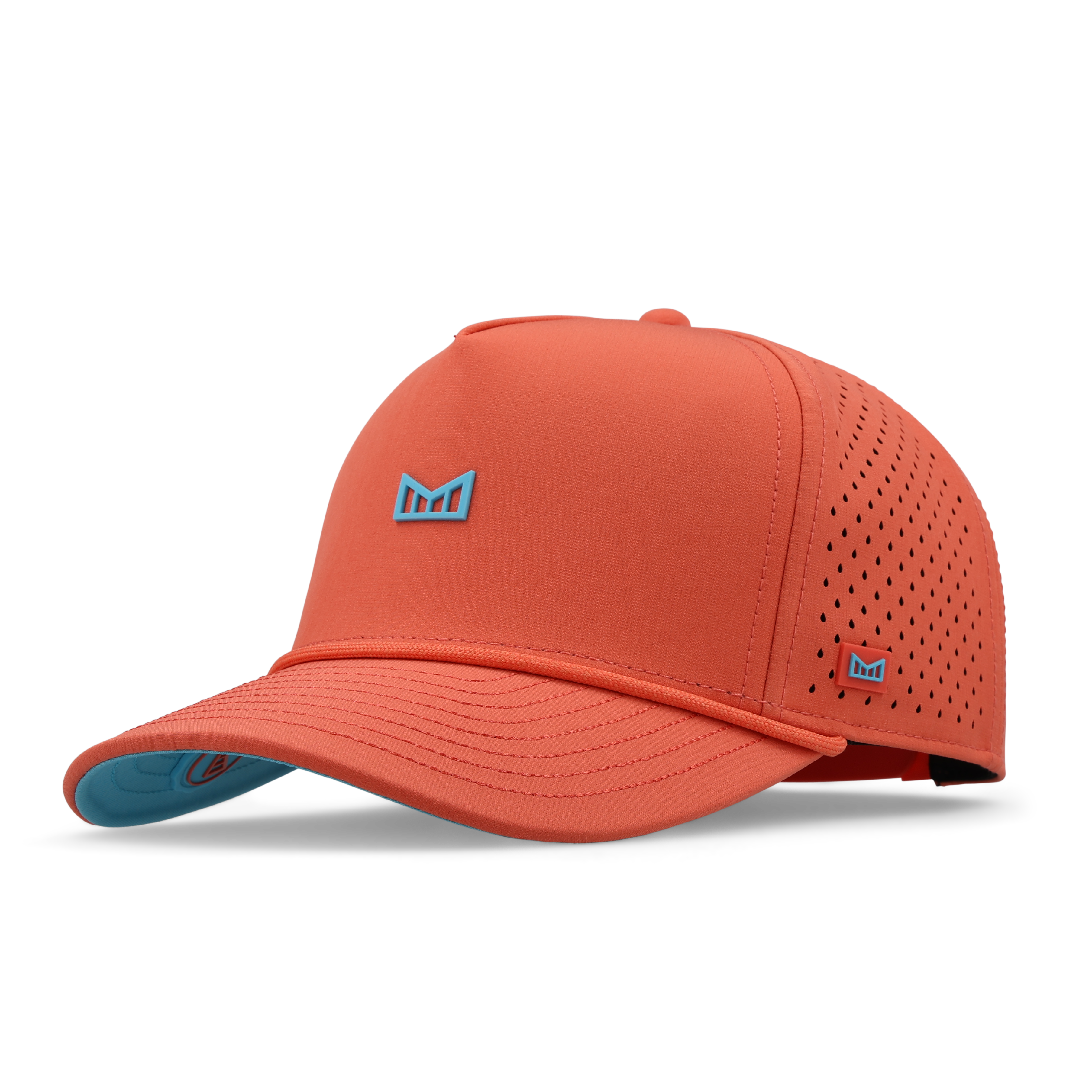 Melin Hydro Odyssey Rope Bulls Icon Hat Hot Coral C
