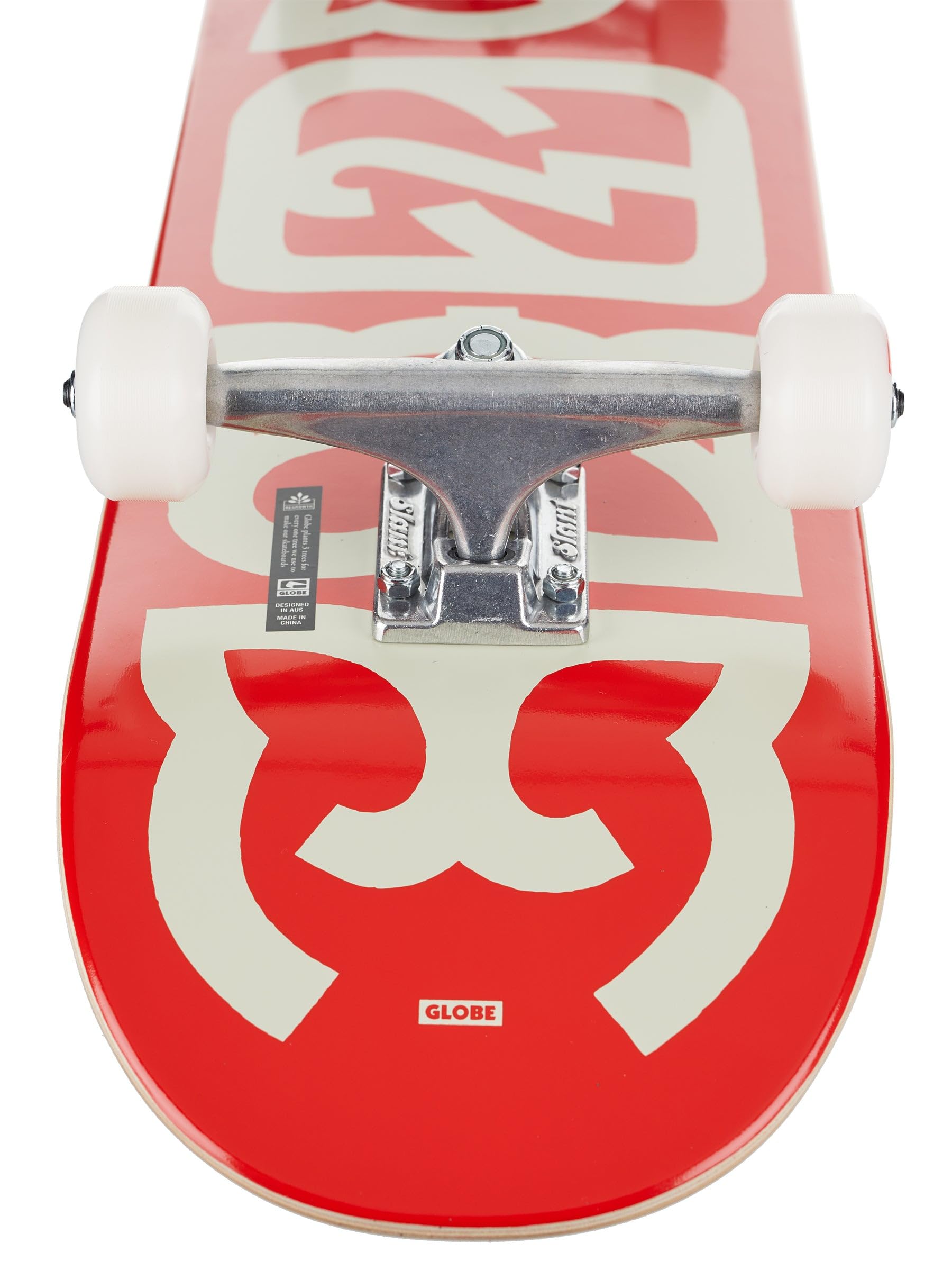 Globe G0 Heyman Complete Skateboard Red/Off-White 8.0