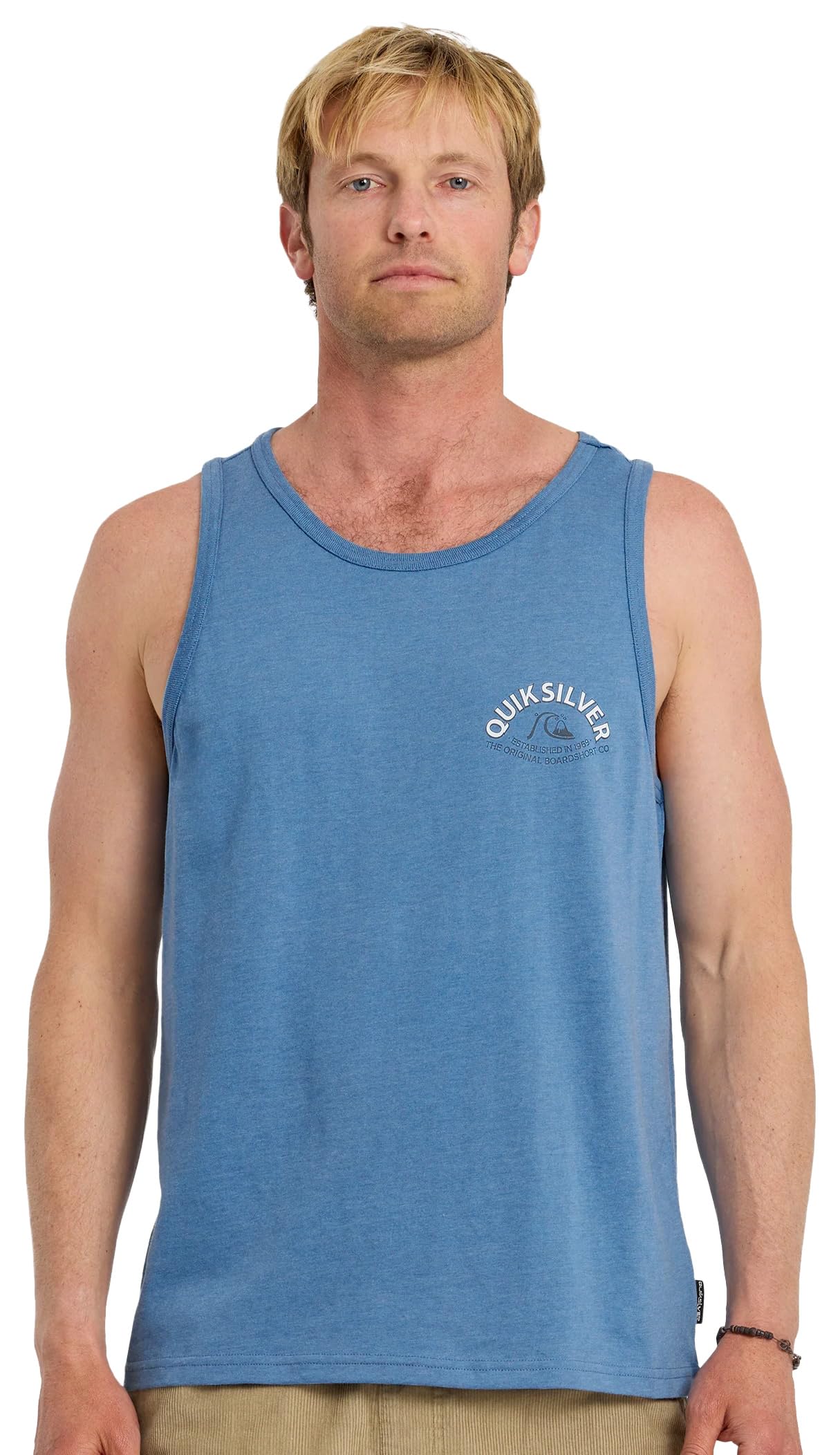 QUIKSILVER BUBBLE ARCH TANK MT1 RVH1-RIVIERA HEATHER L