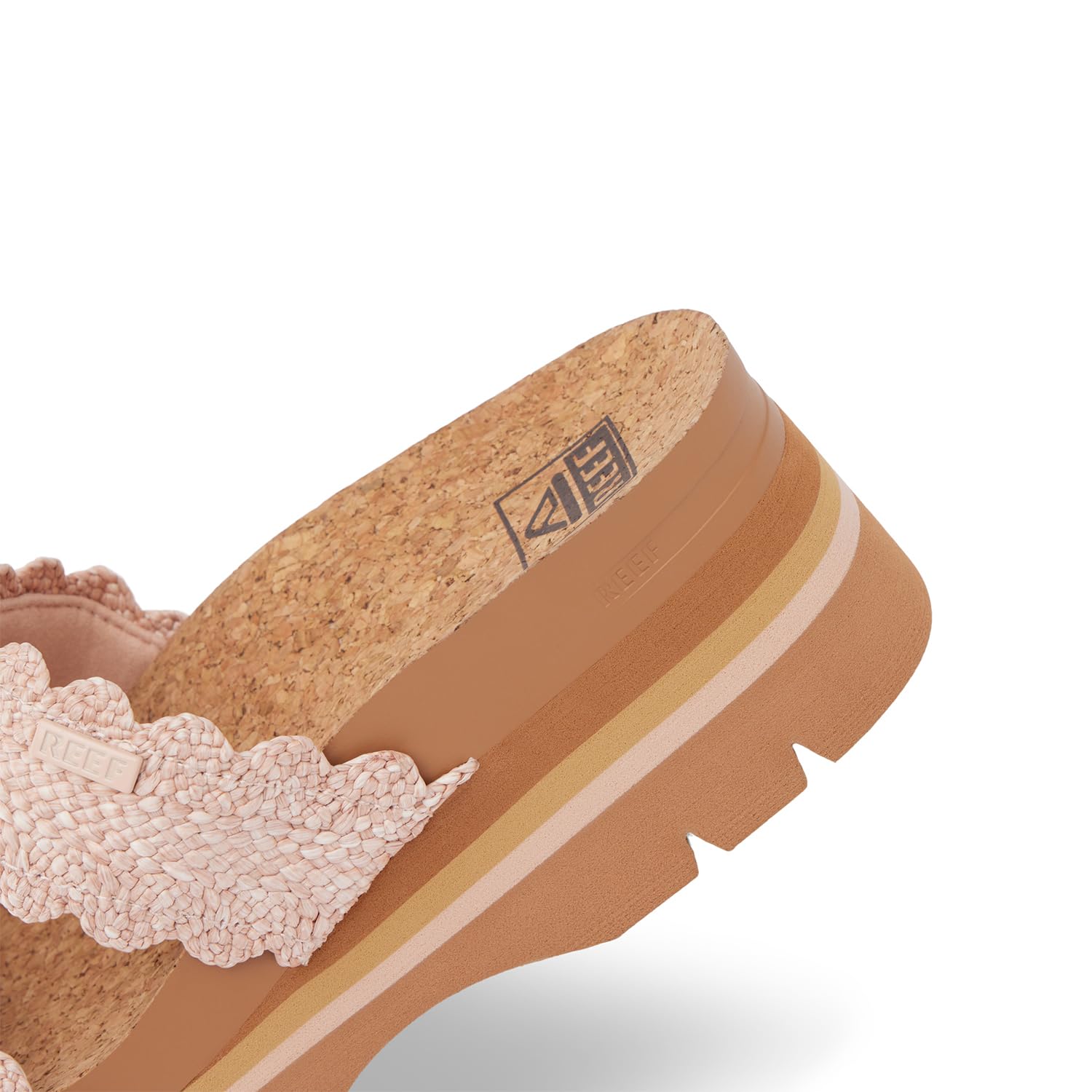 Reef Cushion Vista Higher Womens Sandal Scalloped Rose 9