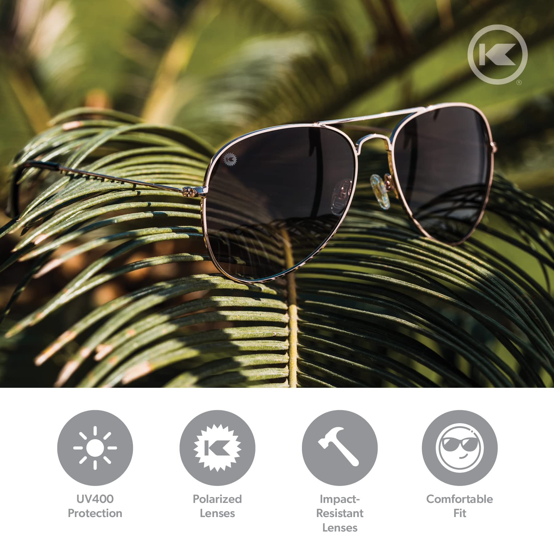 Knockaround Mile High Polarized Sunglasses VegasVelour