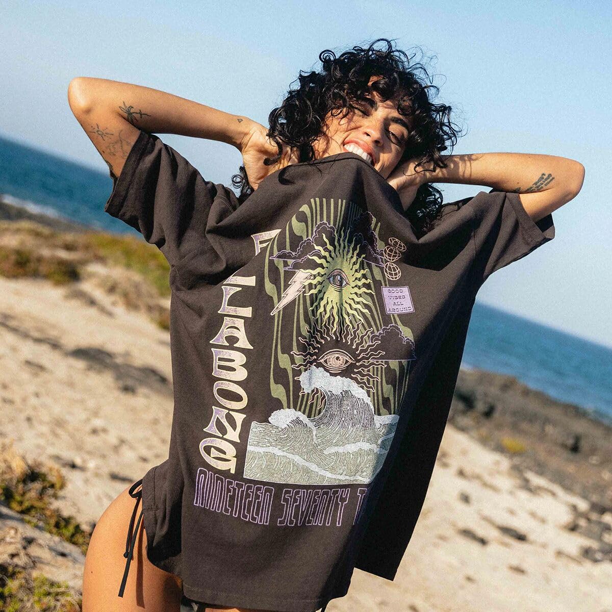 BILLABONG SWELL TRIP SS TEE OFB-OFF WHITE / BROWN S