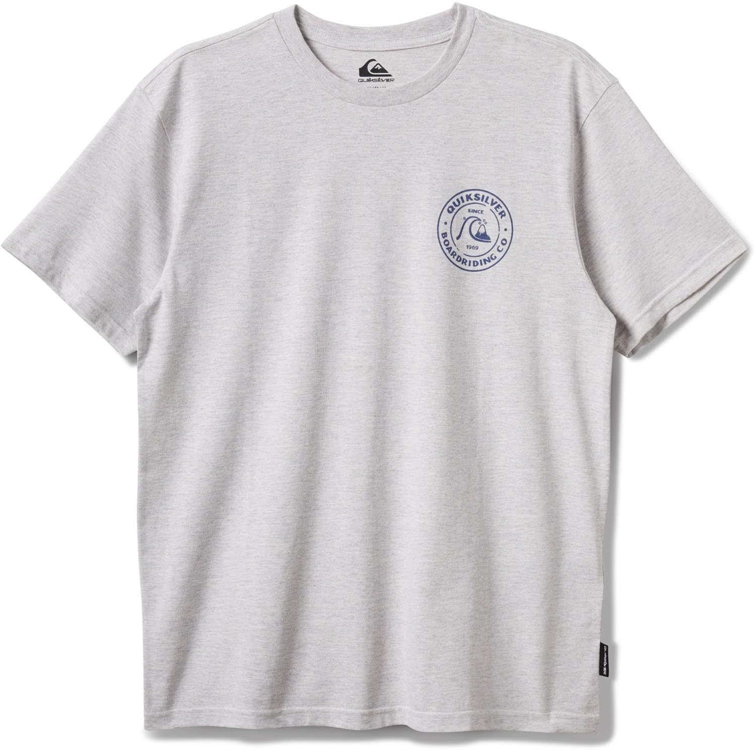 QUIKSILVER BUBBLES MOD TEE SWR- SILVER WHITE HEATHER L