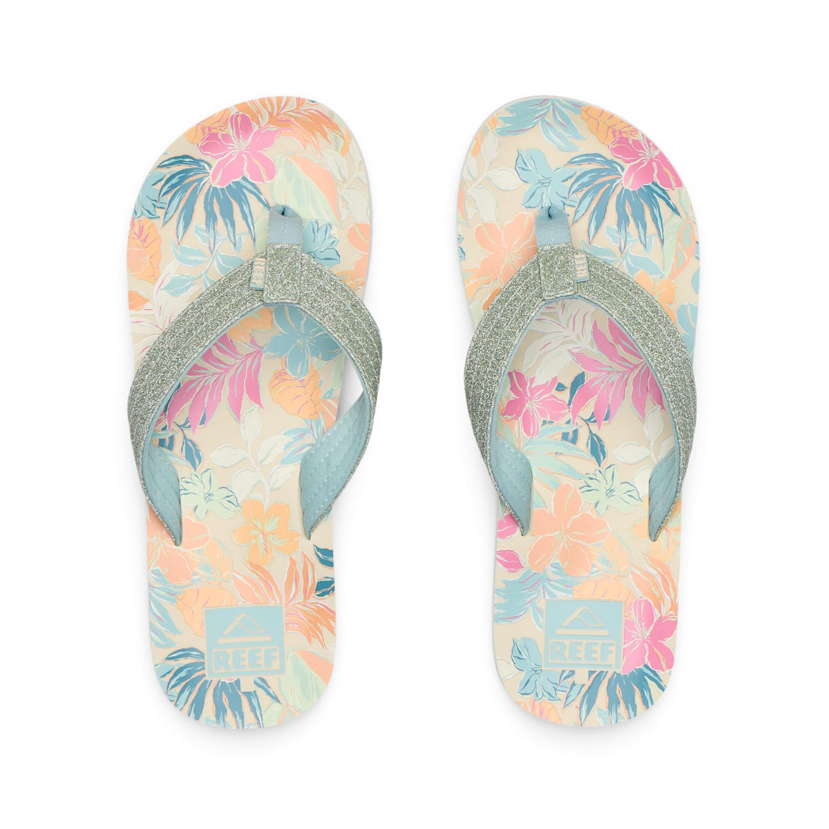 Reef Ahi Girls Sandal Tropical Floral 5 Y