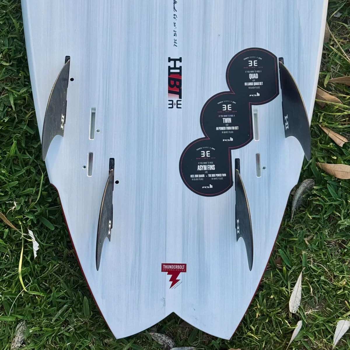 FCS 2 Harley Ingleby PG Quad-Fin Set Smoke L