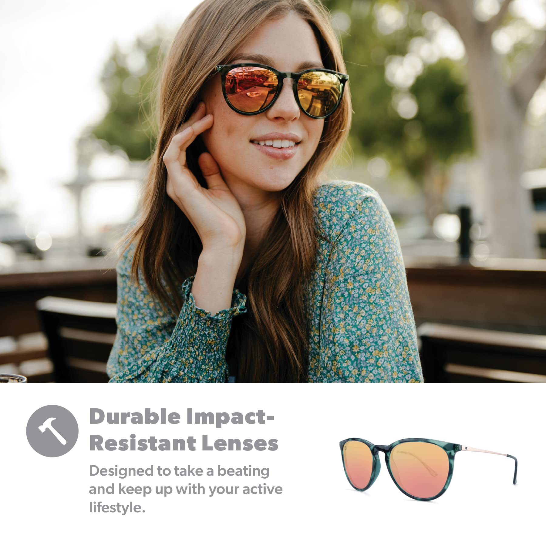 Knockaround MaryJane Polarized Sunglasses SlateTortoiseShellAmber