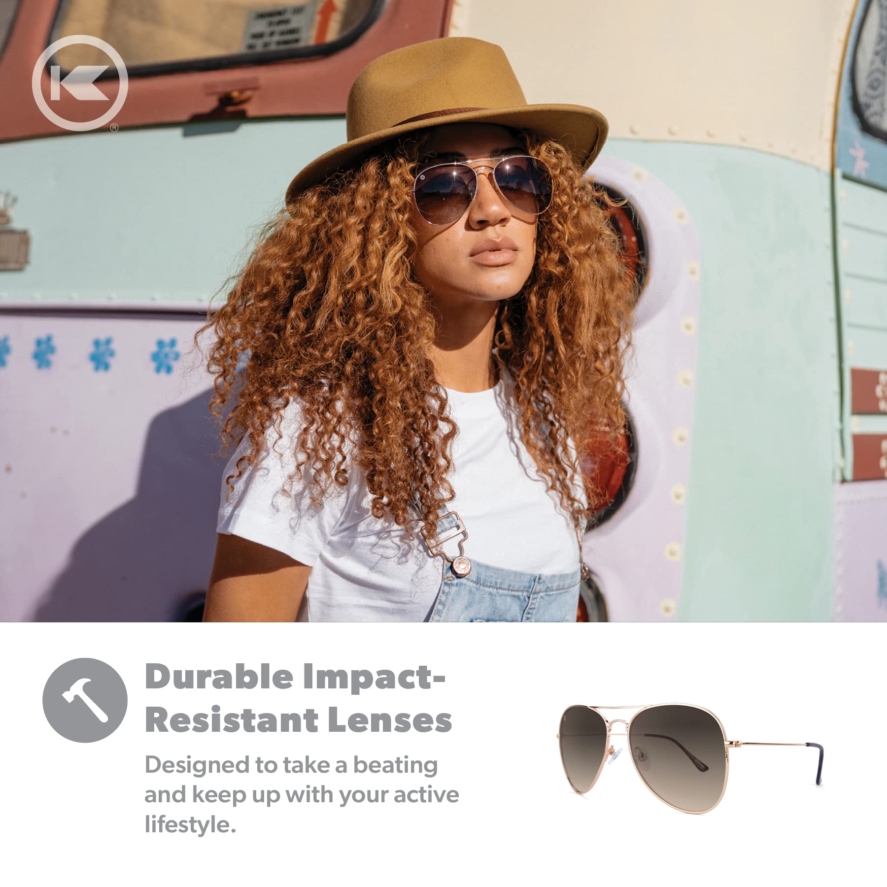 Knockaround Mile High Polarized Sunglasses VegasVelour