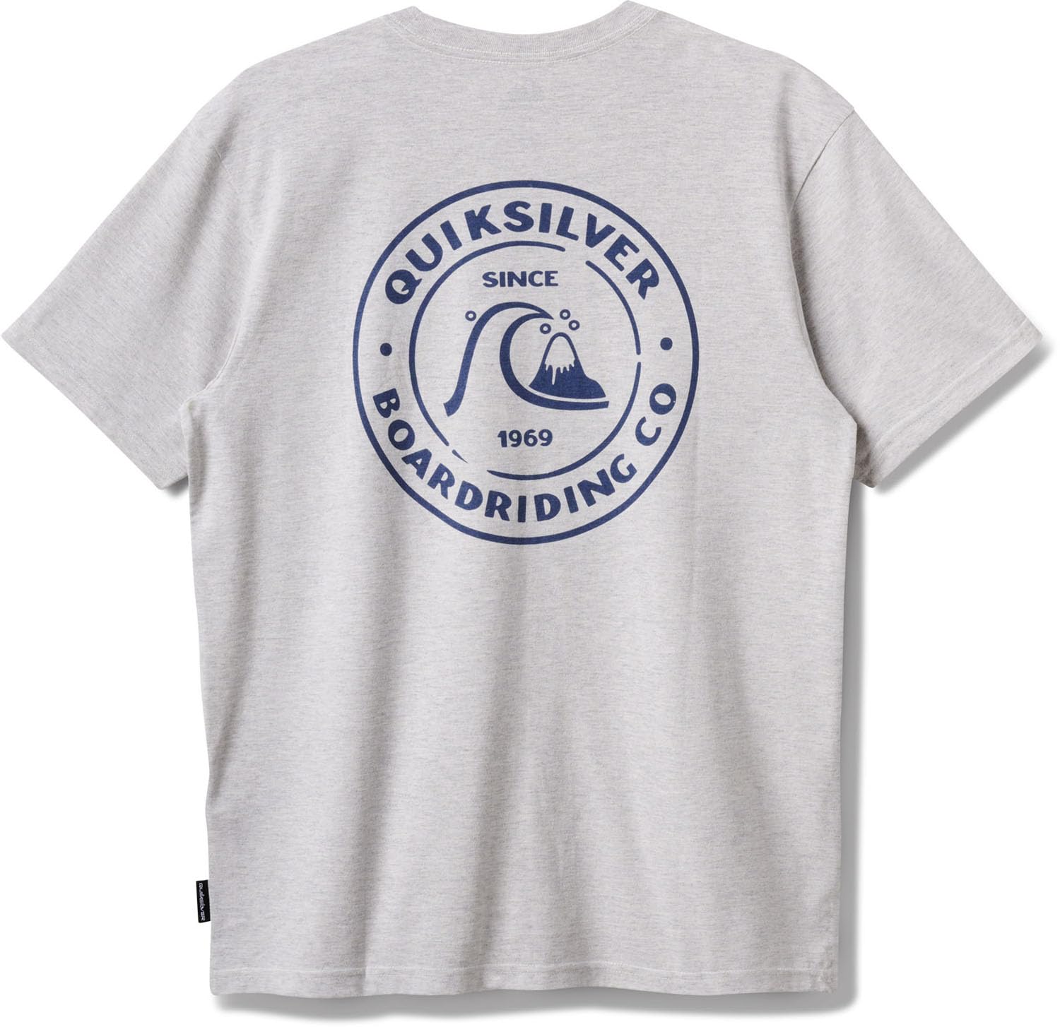 QUIKSILVER BUBBLES MOD TEE SWR- SILVER WHITE HEATHER L