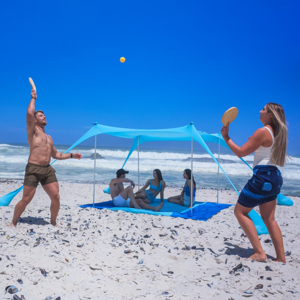 Sun Ninja Beach Tent Turquoise 4Person