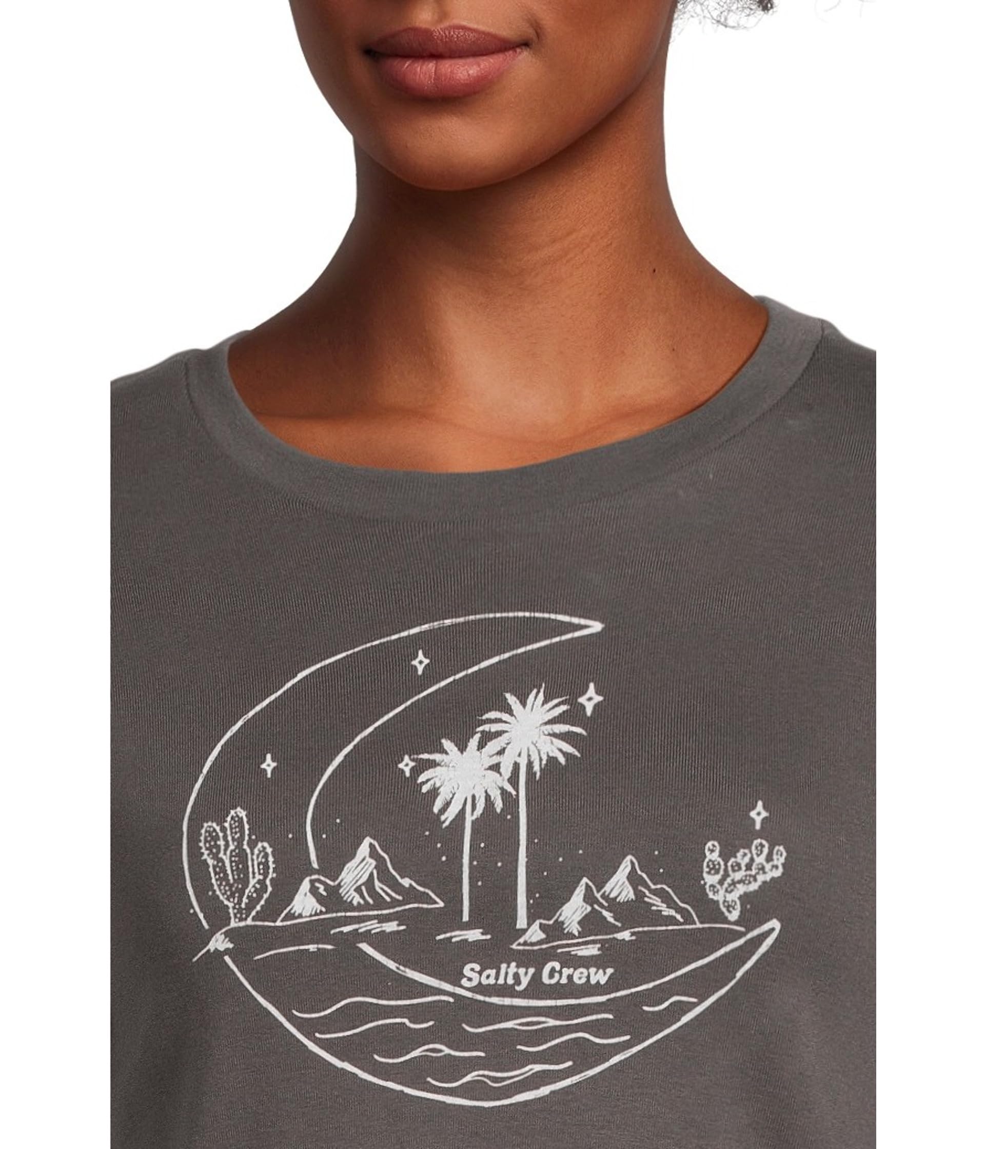 SALTY CREW BAJA BABY TEE Charcoal S