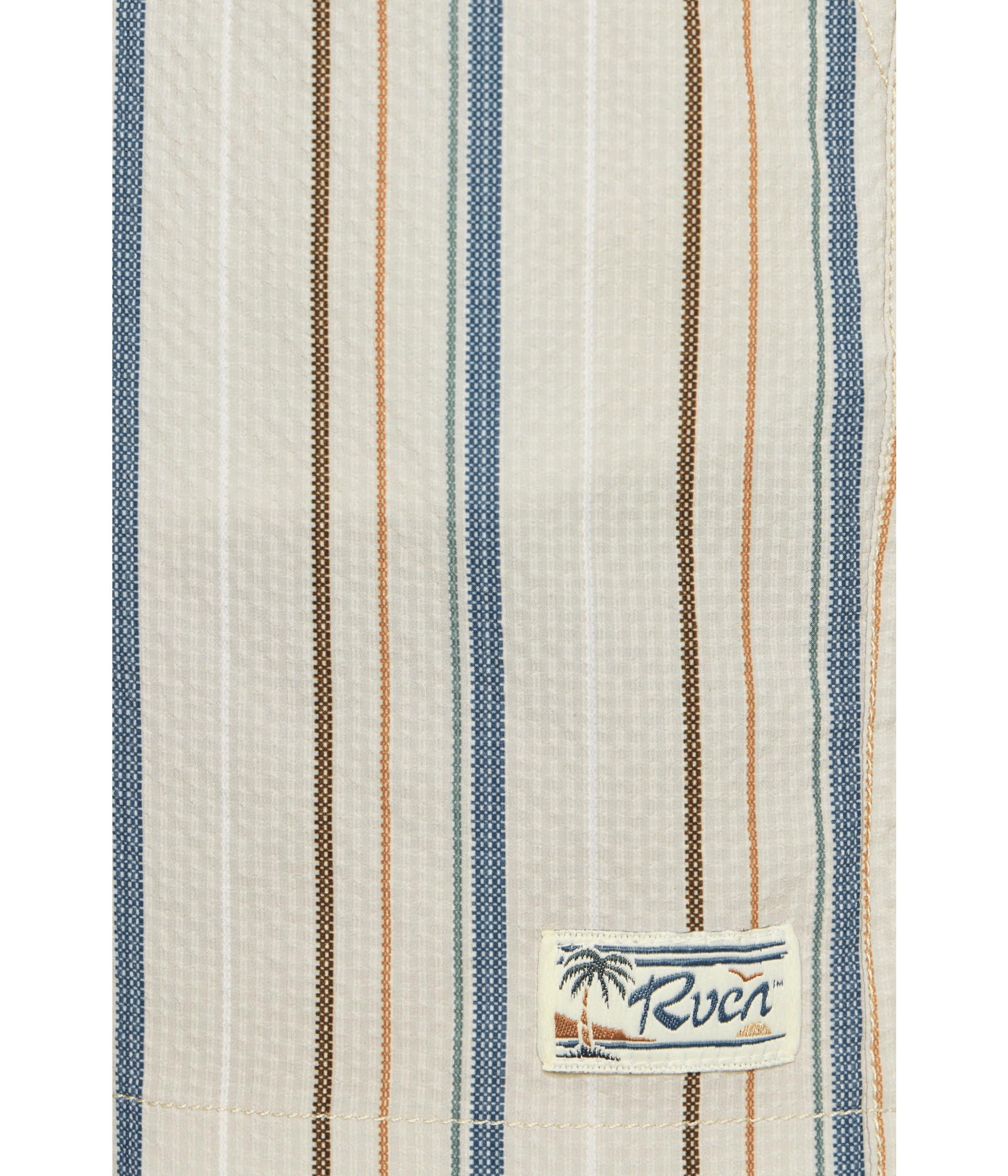 RVCA EXOTICA SEERSUCKER ELASTIC 17 LKH-LIGHT KHAKI L