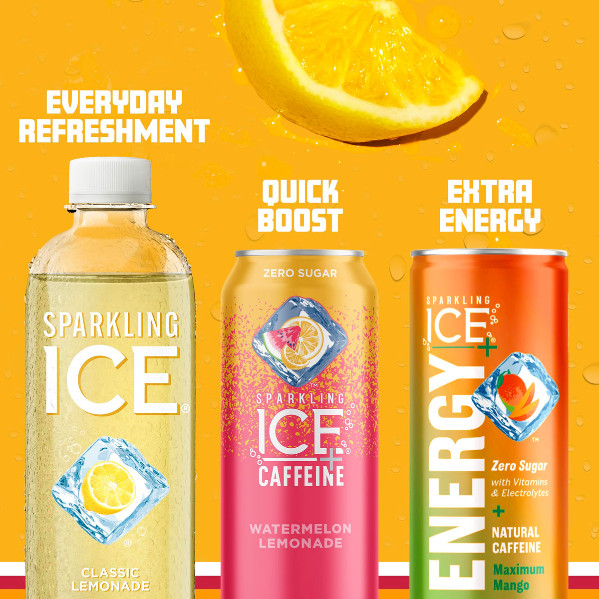 Sparkling Ice Water Lemonade 17 FL OZ