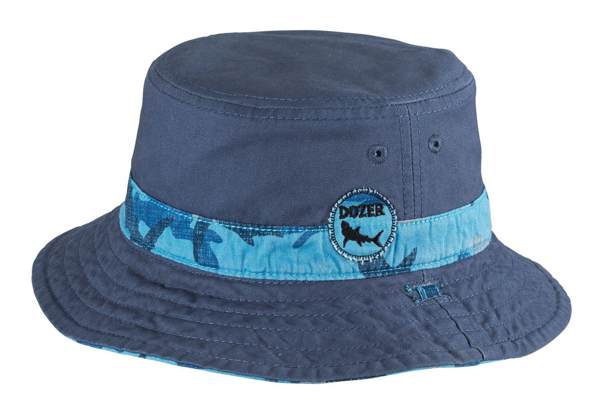 Dozer Boys Bucket Hat Reef Blue 5+