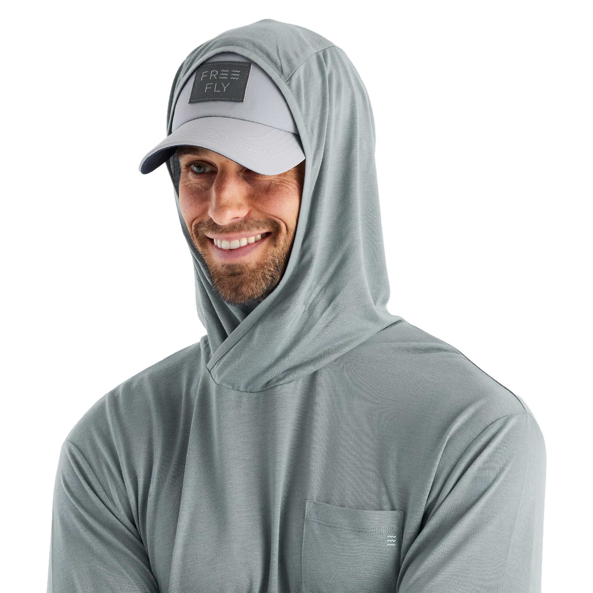 Free Fly Bamboo Lightweight Hoodie Slate XXL